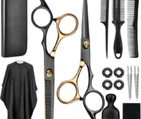 15 Pcs Professional Hair Cutting Scissors Shears Kit 1 202x170